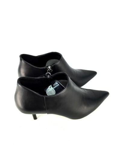 Zara black kitten heel boots - black,