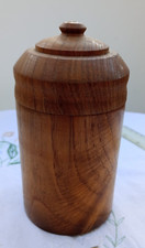 Lovely Vintage Wooden Turned Needle Case Excellent Condition 14 cm