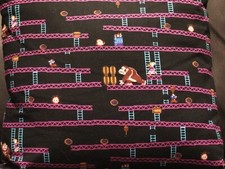 Mario & Donkey Kong quality retro 80's pillow with padding. 29cm by 29cm.