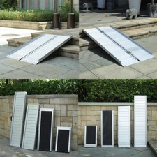2-8ft Aluminum Wheelchair Ramp Wheel Chair Scooter Mobility Disable Access Aid