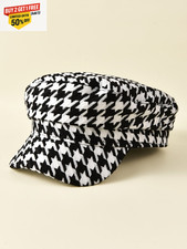 RETRO CHECK FLAT CAP VINTAGE