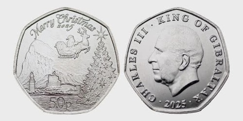 2025 gibraltar christmas 50p - gibraltar,