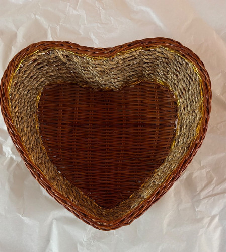 Vintage heart shaped woven - vintage,