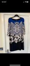 WALLIS Blue & Black Dress