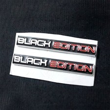 2x White Glossy Red BLACK