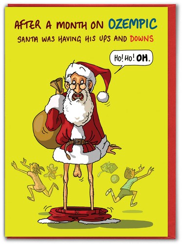 Funny christmas card cheeky - funny,