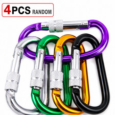 4pcs carabiner clips aluminium - 4pcs,