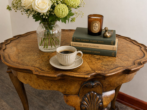 Antique burr walnut coffee - antique,