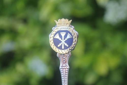 Vintage spoon hms illustrious - hms,
