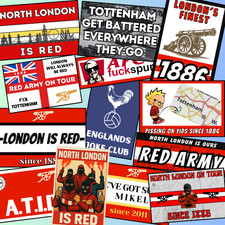 50x Arsenal football Stickers , fan inspired by shirt, scarf, highbury, afc