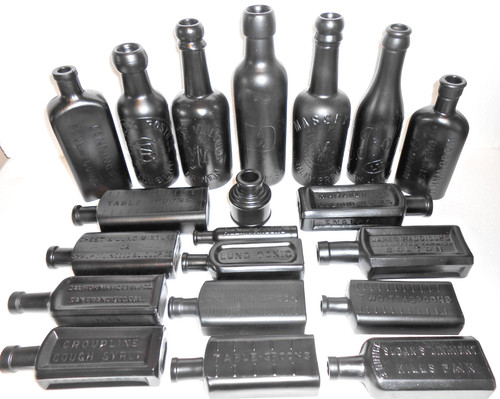 X20 antique bottles sprayed - antique,