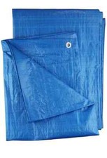 Blue Tarpaulin 6m x 8m Waterproof Cover Tarp Ground Sheet Camping