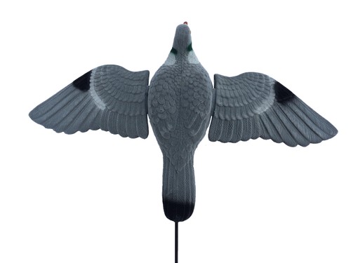 Flocked flying pigeon decoy - pigeon,
