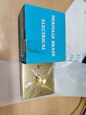 Heritage Brass Electrical 1 Gang Dimmer Switch 400w Solid Brass V975/400
