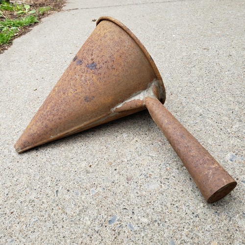 Antique handmade funnel leaded - handmade,