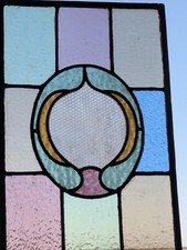 RENOVATED: Decorative Victorian Stained Glass Window Panel