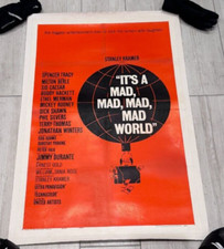 Saul Bass It's A Mad Mad Mad Mad World Original US 1 Sheet Movie Film Poster