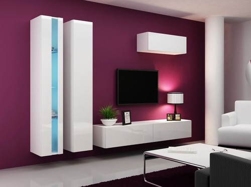 Modern high gloss - high, tv