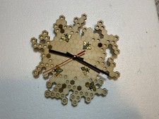 Honey Combe Wooden Clock With
