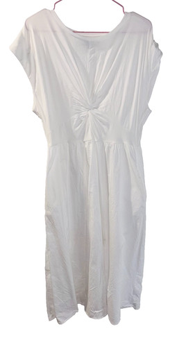 White short sleeved knot - white,