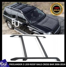 FOR LAND ROVER FREELANDER 2 L359 ROOF RAILS CROSS BAR RACK BLACK 4 PCS 2006-2014