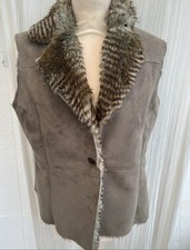 M&S faux suede Khaki fur