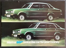 MORRIS MARINA Car Range Sales Brochure 1979-80 #3399 1700HL 1300L Estate COUPE