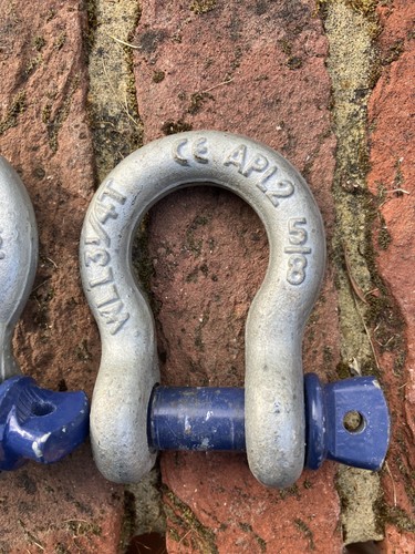 Galvanised steel shackle - , 5/8
