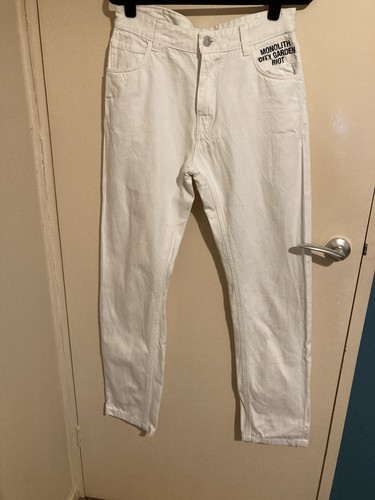 Raf simons white - jeans, ss21