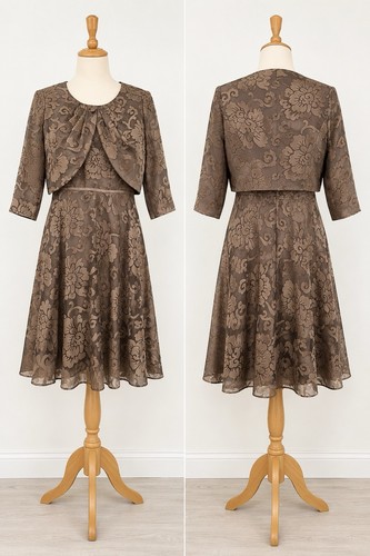 Coo bronze occasion dress - bronze, &
