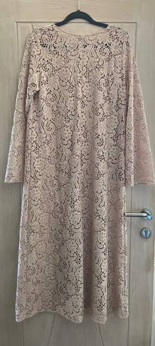 Lace maxi dress kaftan neck - lace,