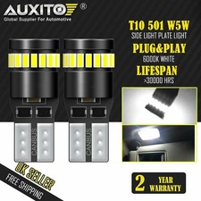 2x Super White T10 194 168 W5W