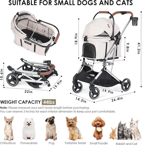 Pet stroller foldable - stroller,