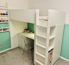 IKEA SMÅSTAD White Loft Bed