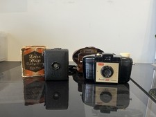 Pair vintage cameras kodak - vintage,