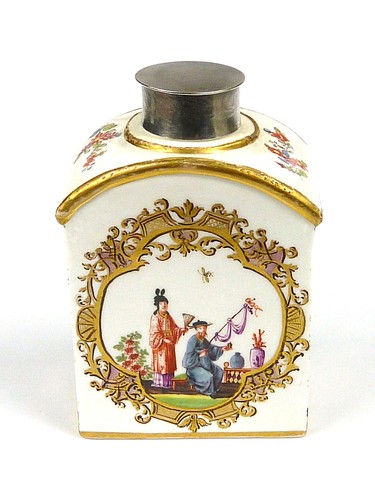 Rarity old tea tin meissen - rarity,