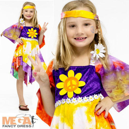 1960s daisy hippie girls fancy - girls,