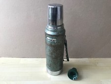 Vintage Aladdin Stanley Metal Chrome Thermos Flask