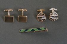 A STRATTON TIE CLIP AND TWO PAIRS OF CUFFLINKS