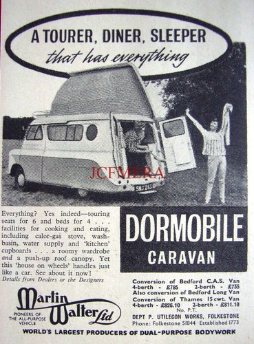 Dormobile bedford van motor - 'dormobile',