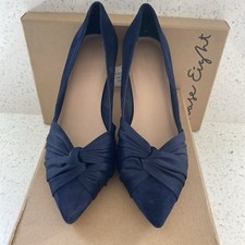 Phase Eight Women's Size 6 court Shoe . Suede & Satin Material . Vgc 