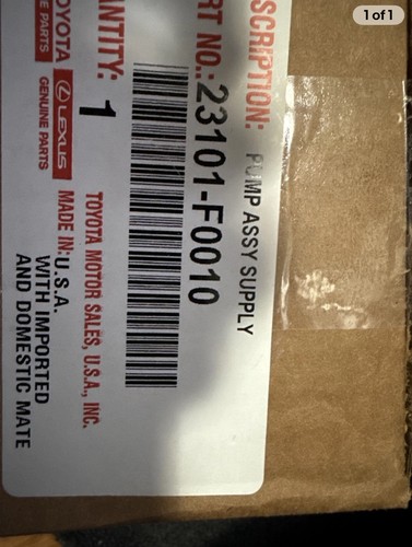 Toyota lexus fuel pump factory - toyota,
