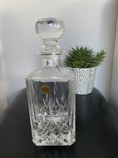 Vintage cut glass decanter - cut,