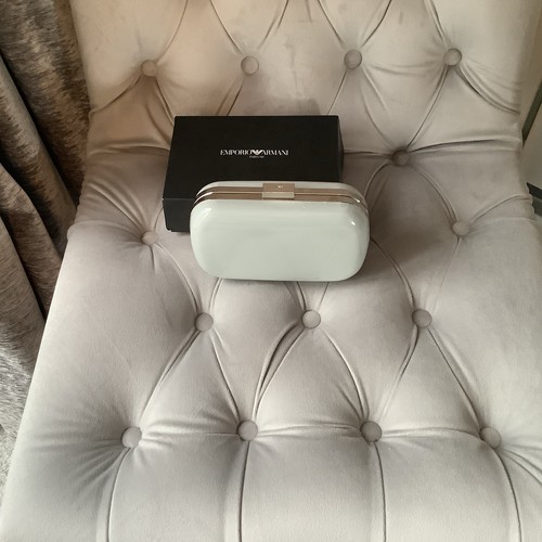 Emporio armani grey clutch bag - grey,