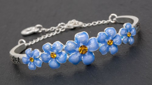Blue enamel forget not - me,