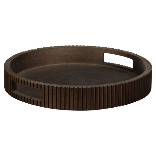 Wooden ribbed edge - ribbed, tray