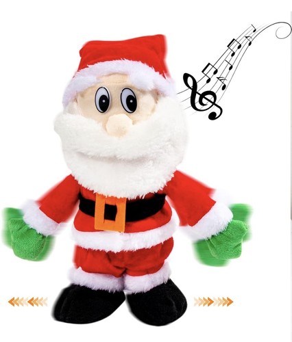 Walking santa singing - walking, dancing