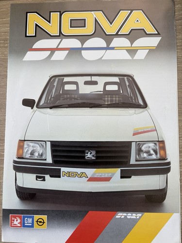 Vauxhall nova sport brochure - nova,