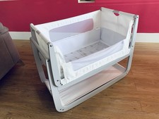 SnuzPod4 Bedside Crib – Light Grey – Excellent Condition