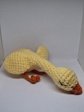 Crochet Sleeping Goose Toy